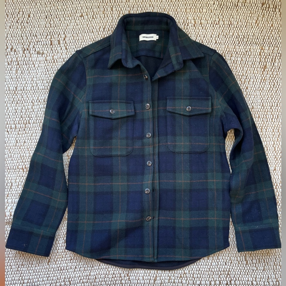 COPY - The Maritime Shirt Jacket in Plaid size 36 Small